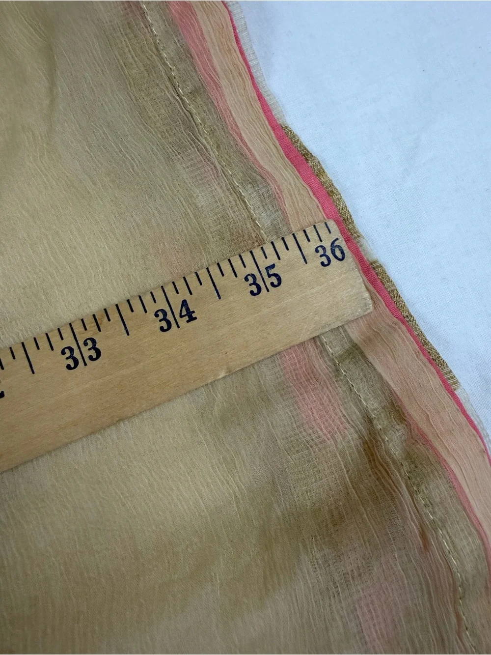 Vintage Embroidered Sheer Boho Shawl Wrap Scarf